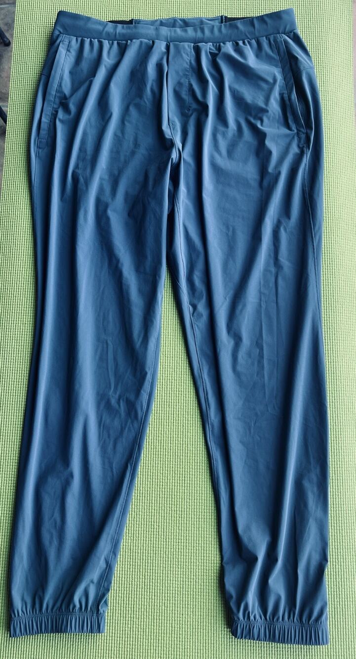 Lululemon Pant 32Wx 29 Ins Blue Lightweight Stretch Jogger Men's Size XL